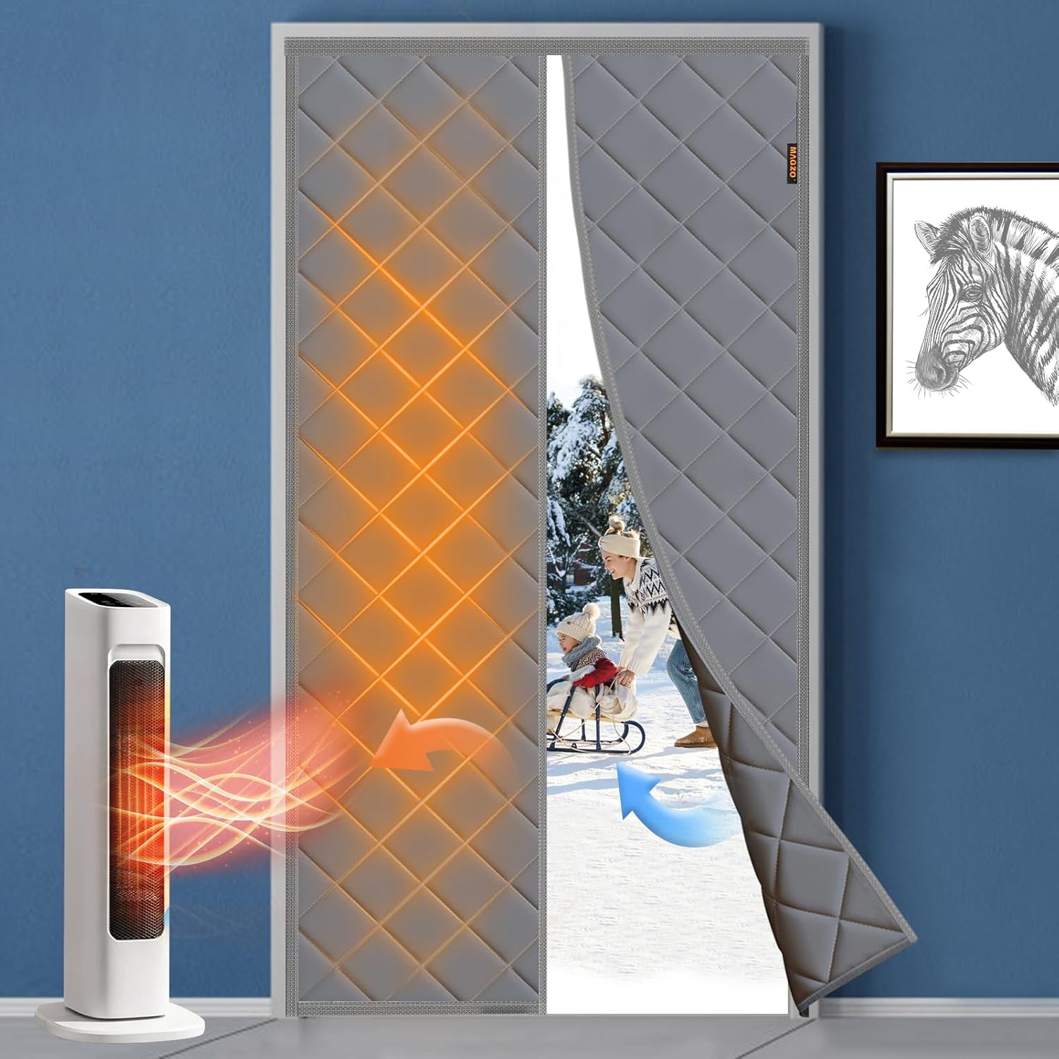 Magnetic Thermal Curtain for Door | Regular Size - MAGZO Shop