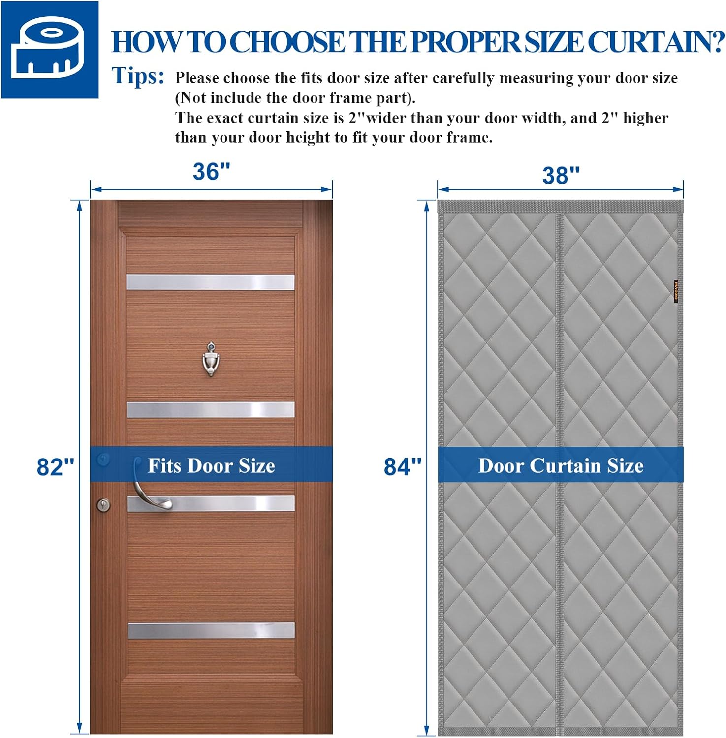 Magnetic Thermal Curtain for Door | Regular Size - MAGZO Shop